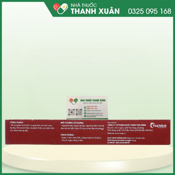 Bình vị Thái Minh - Hỗ trợ giảm acid dịch vị, giúp bảo vệ niêm mạc dạ dày